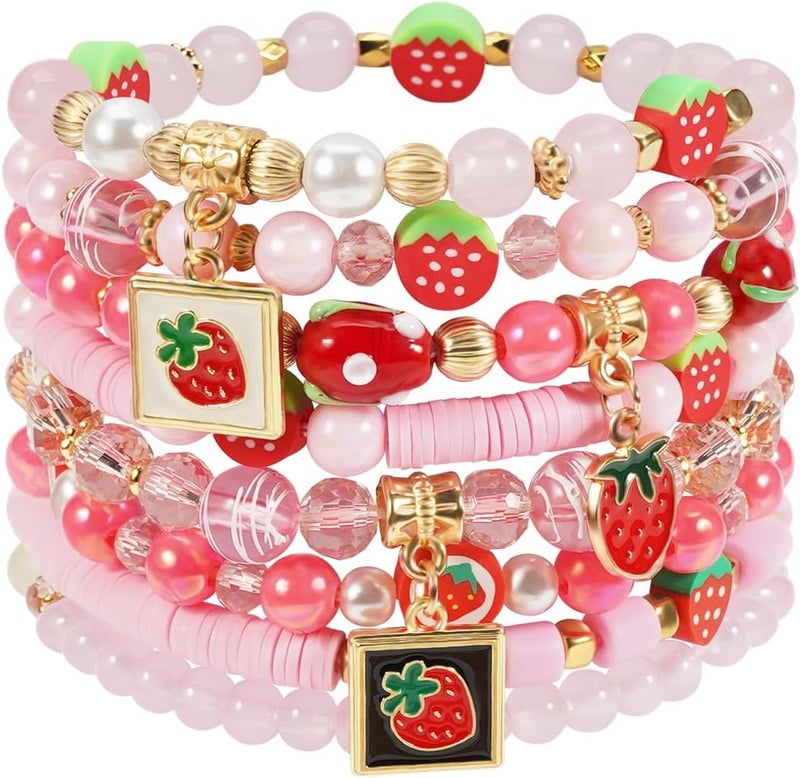 Briutn 4th of July Beaded Bracelets with American Flag Stars Charms USA Jewelry - Image 1
